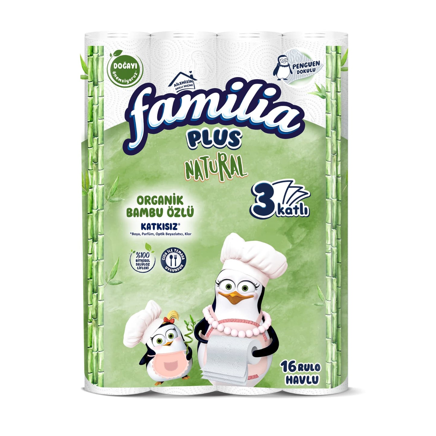 Ręczniki papierowe FAMILIA Plus Natural 16 sztuk