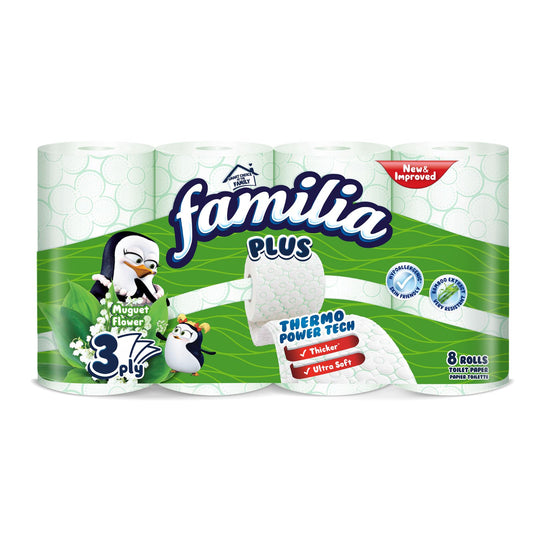 Papier toaletowy Familia Plus Konwalia 8 rolek
