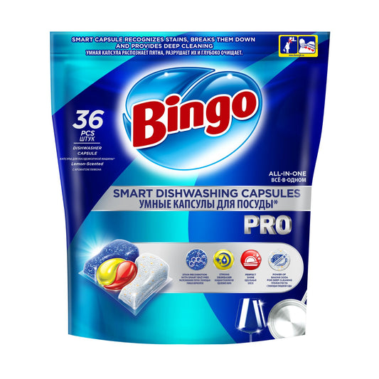 Kapsułki do zmywarki BINGO PRO 36 szt