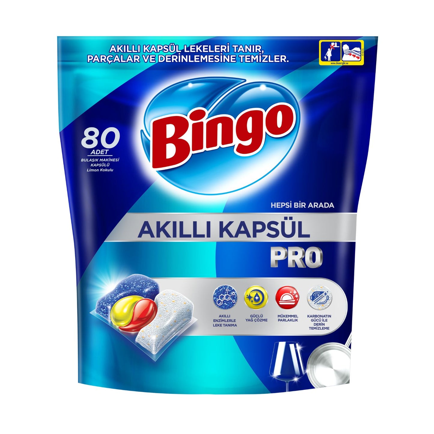 Kapsułki do zmywarki BINGO PRO 80 szt
