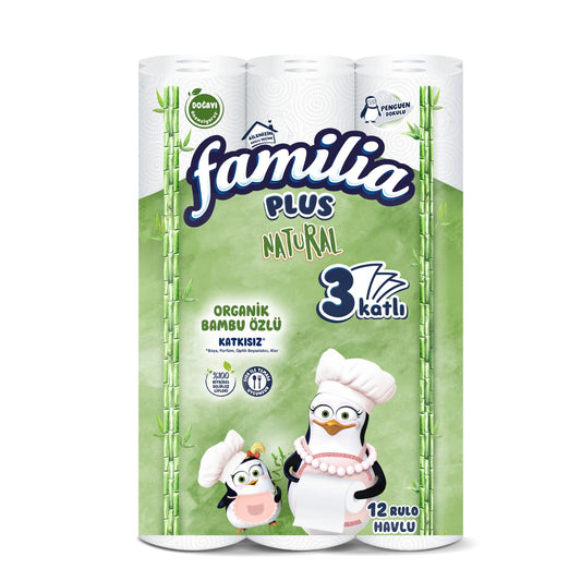 Ręczniki papierowe FAMILIA Plus Natural 12 sztuk